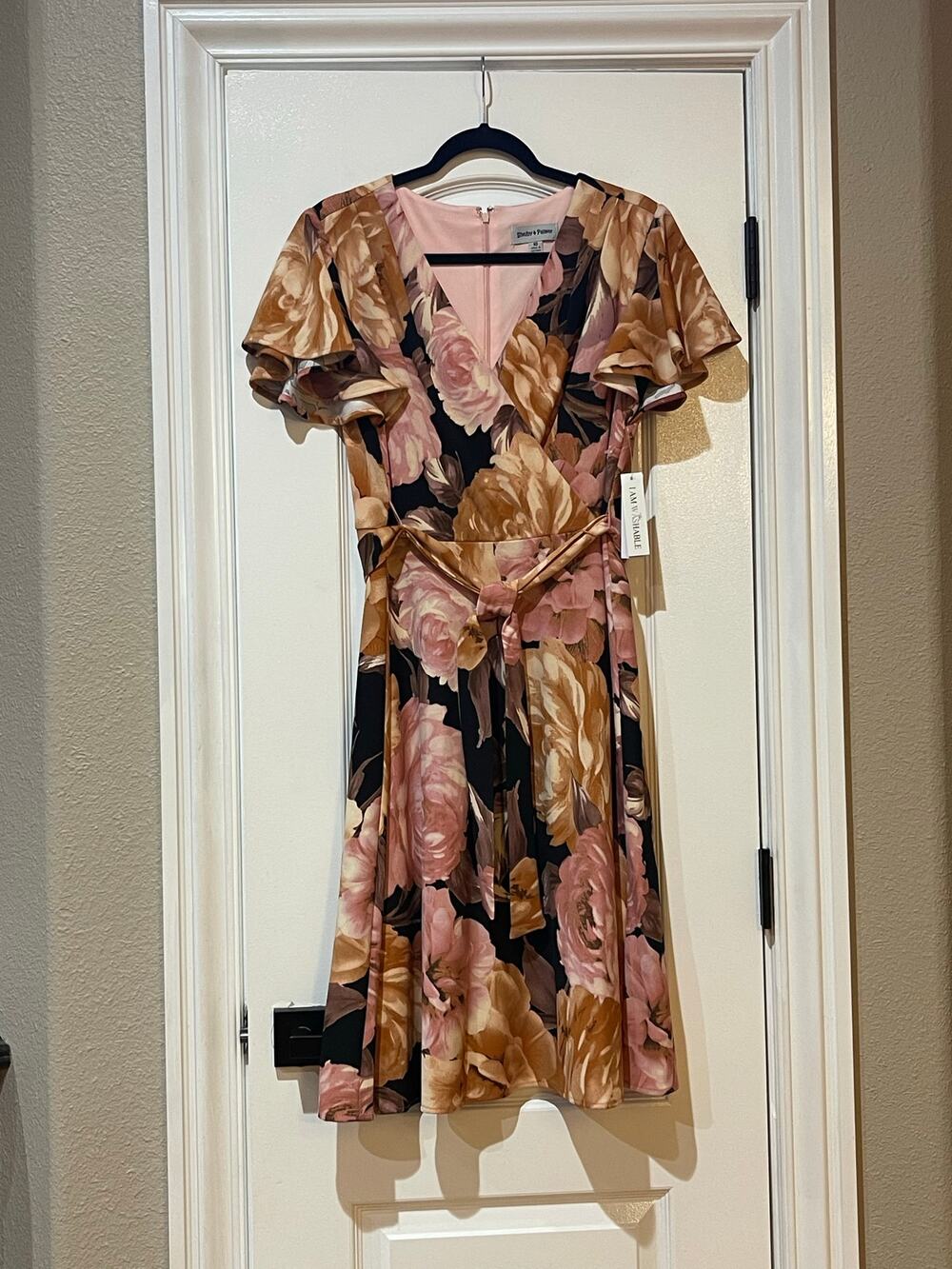 Shelby & Palmer Floral Dress Orange Pink Green NWT Size 10